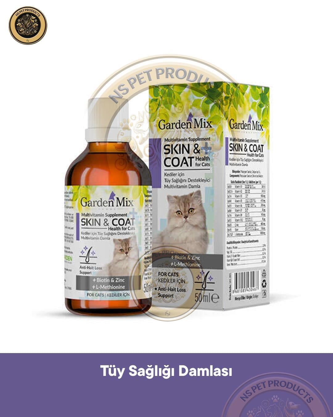 Garden Mix Kedi Tüy Sağlığı Damlası 50 Ml