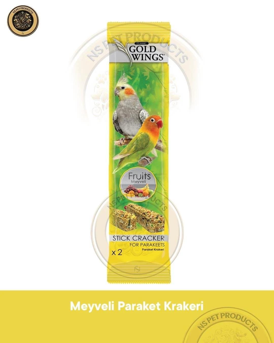 Gold Wings Meyveli Paraket Krakeri 2'li