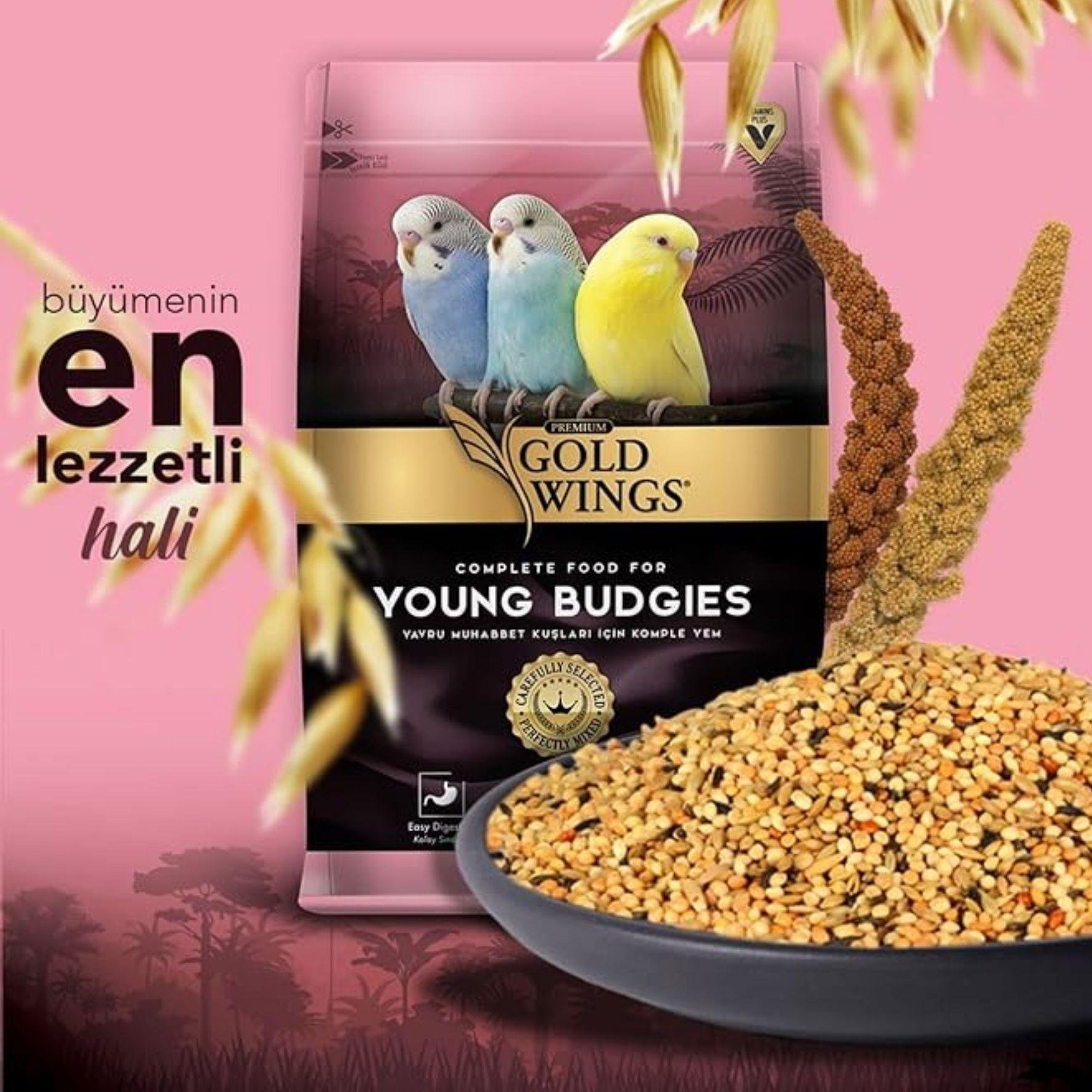 Gold Wings Premium Yavru Muhabbet Yemi 1 kg