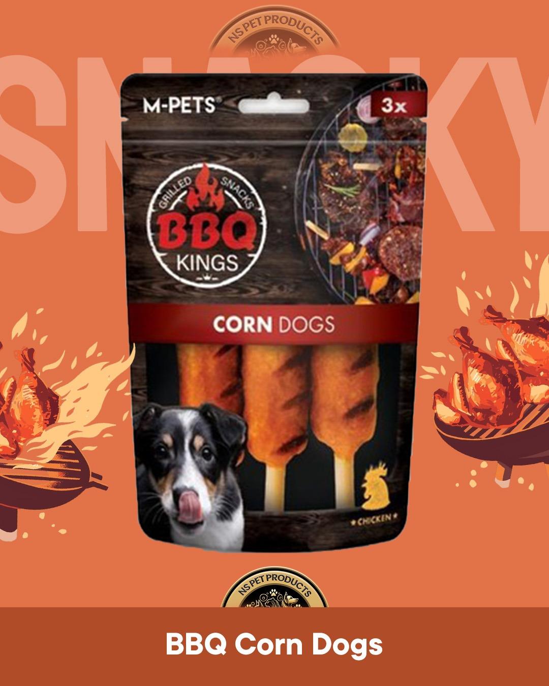 M-Pets Bbq Kings Corn Dog Chicken - Tavuklu Köpek Ödül Maması 90 gr