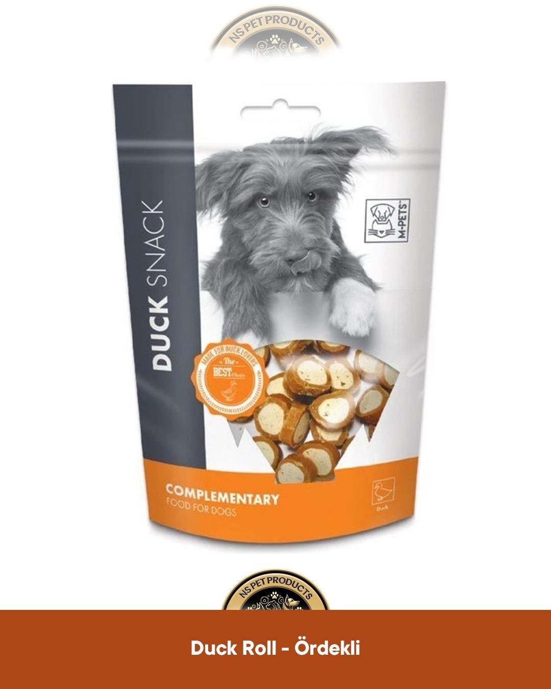 M-Pets Duck Roll - Ördekli Köpek Ödül Maması 80 gr