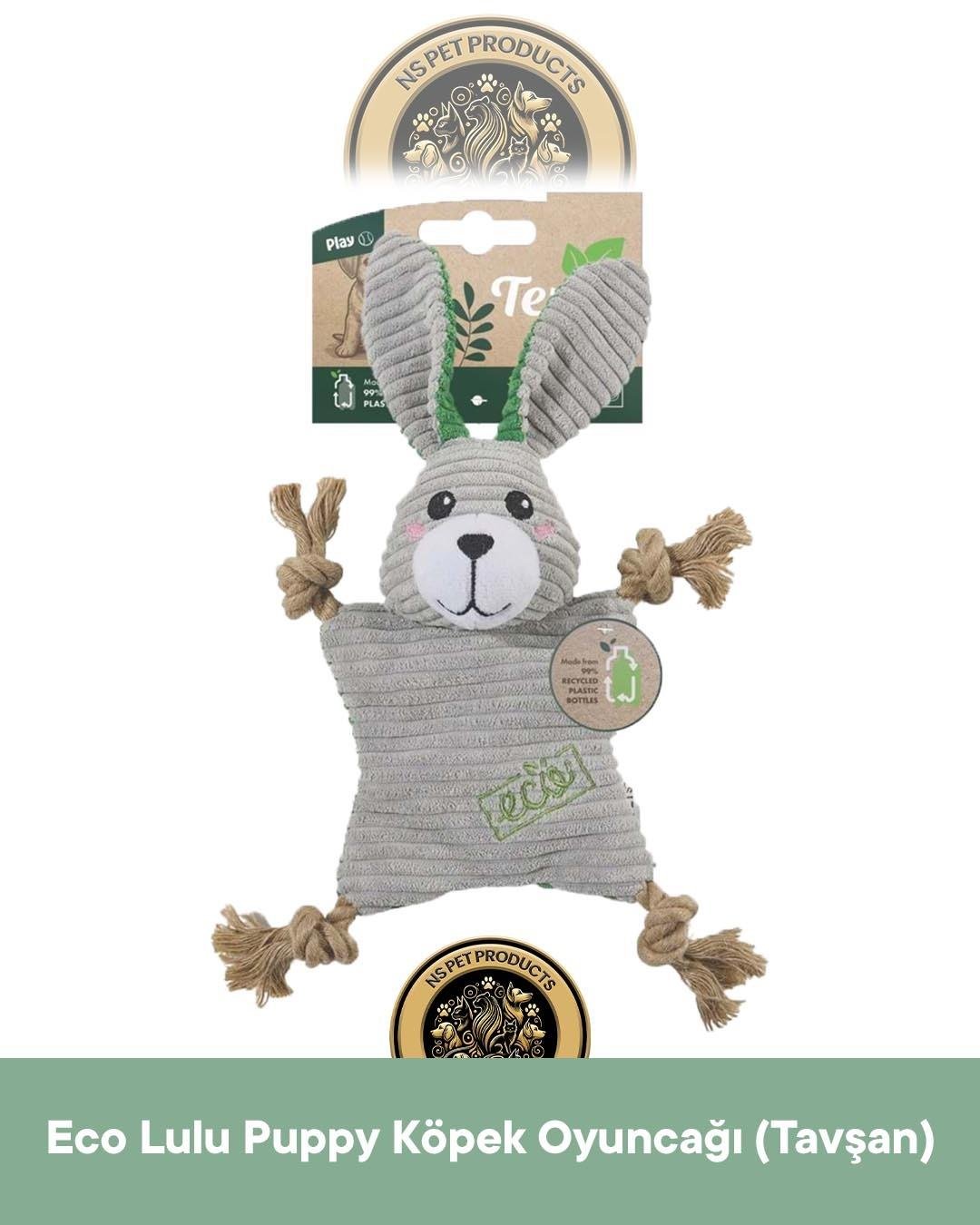 M-Pets Terra Eco Ella Puppy (İnek)-Pip Puppy (Sincap)-Lulu Puppy (Tavşan) Köpek Oyuncağı 3'lü Set