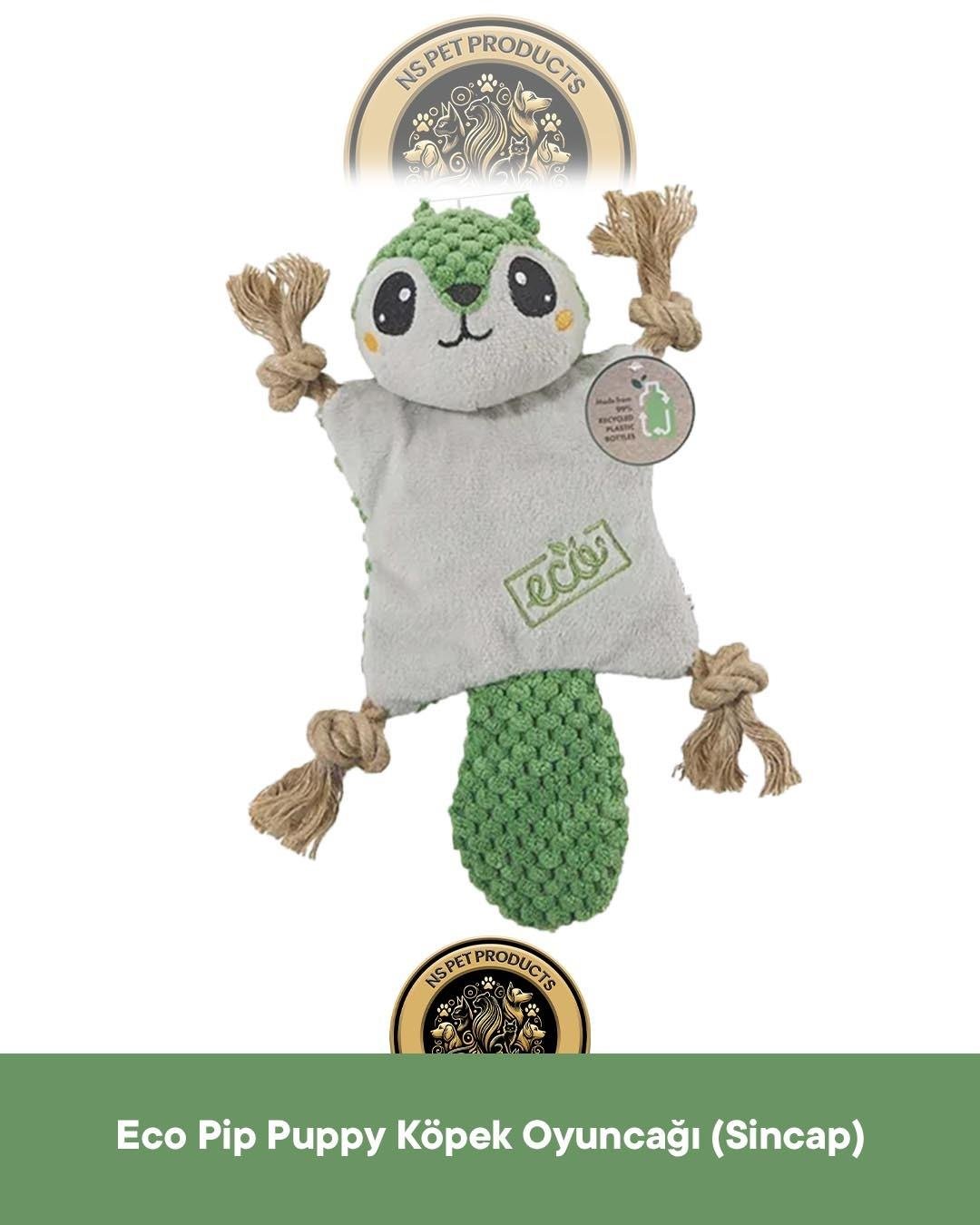 M-Pets Terra Eco Pip Puppy (Sincap)-Po Puppy (Tembel Hayvan) Köpek Oyuncağı 2'li Set
