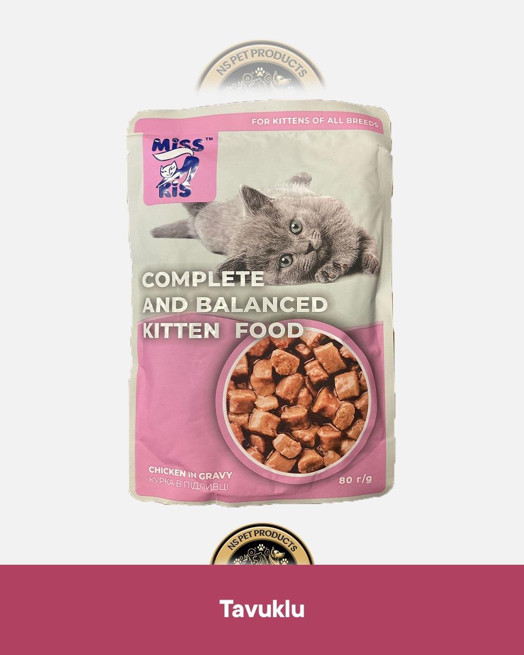 Miss Kis Premium Pouch Tavuklu Yavru Kedi Konservesi 100 gr