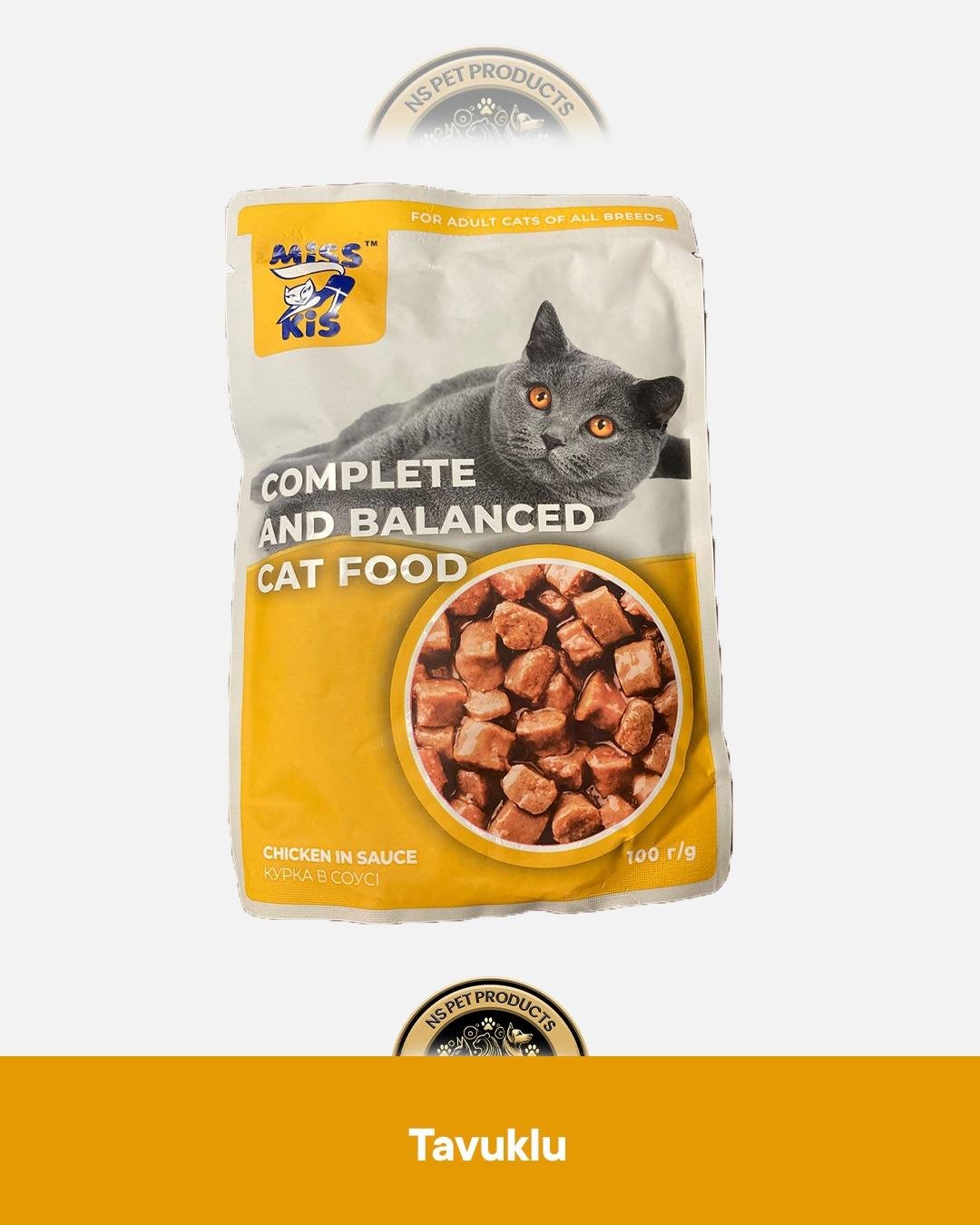 Miss Kis Premium Pouch Tavuklu Yetişkin Kedi Konservesi 100 gr