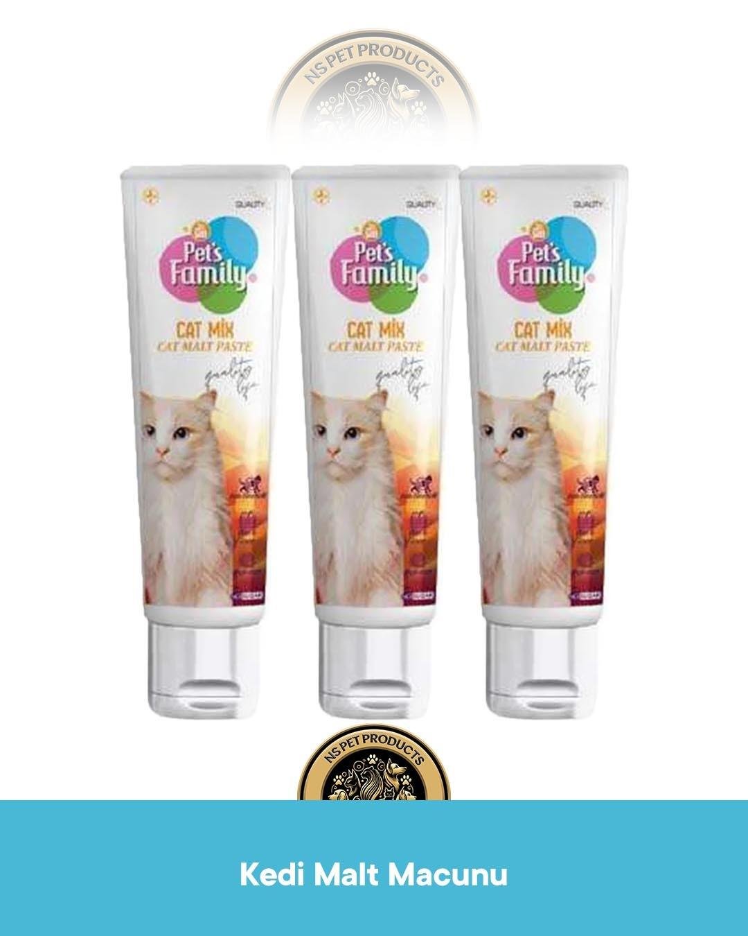 Pets Family Cat Malt Paste 3x100gr