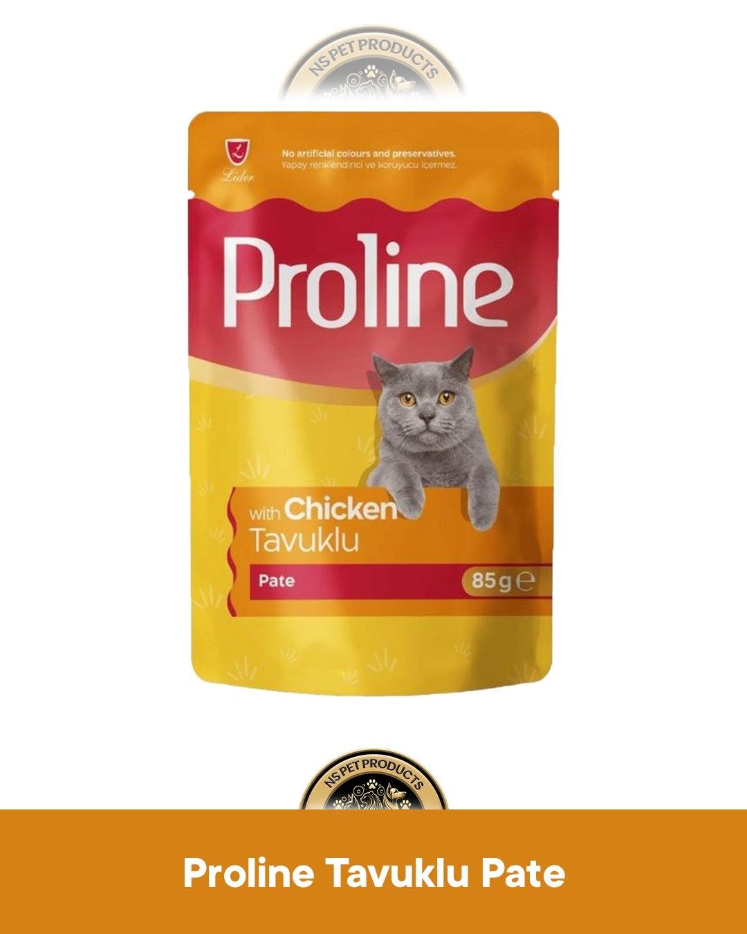 Proline Pouch Pate Tavuklu Yaş Kedi Maması 85 gr