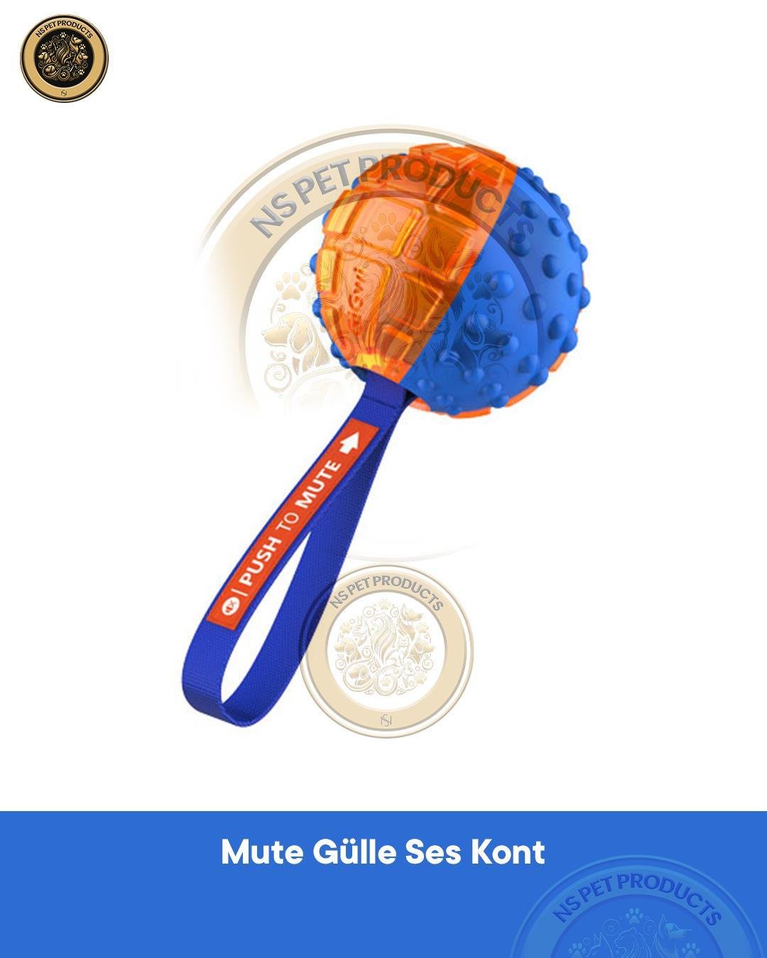 Push To Mute Gülle Ses Kont. Köpek Oyuncağı