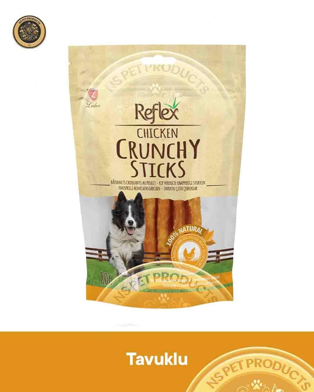 Reflex Chicken Crunchy Sticks Tavuk Çıtır Çubukları 80gr