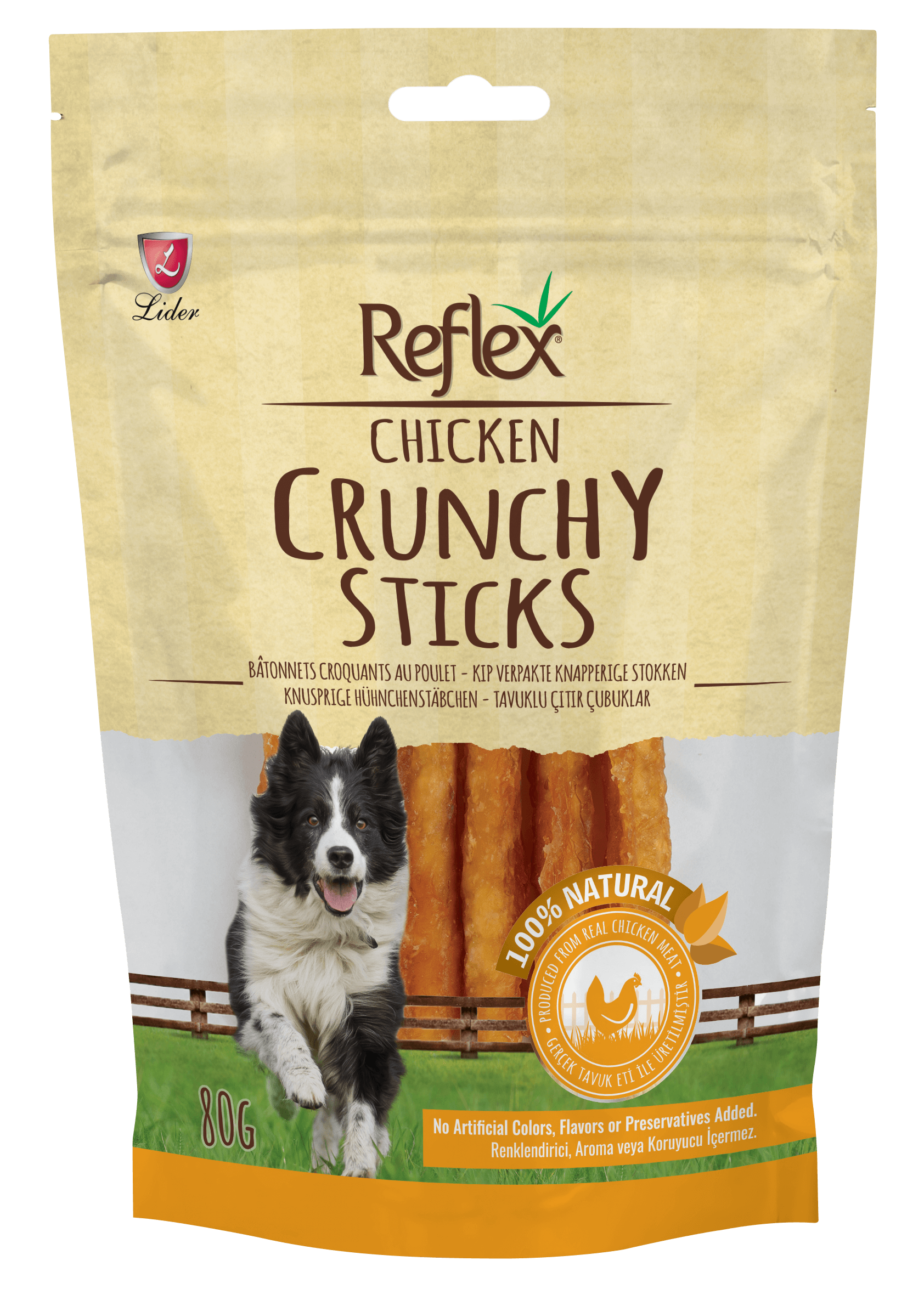 Reflex Chicken Crunchy Sticks Tavuk Çıtır Çubukları 80gr