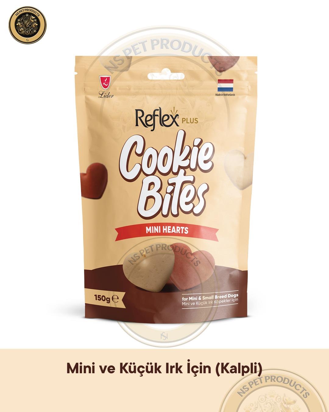 Reflex Cookie Bites Mini Hearts 3X150gr Köpek Ödül Maması 3lü Paket