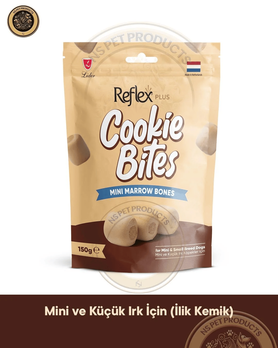 Reflex Cookie Bites Mini Teddy Bears & Mini Marrow Bones Köpek Ödül Maması Seti 2x150 gram