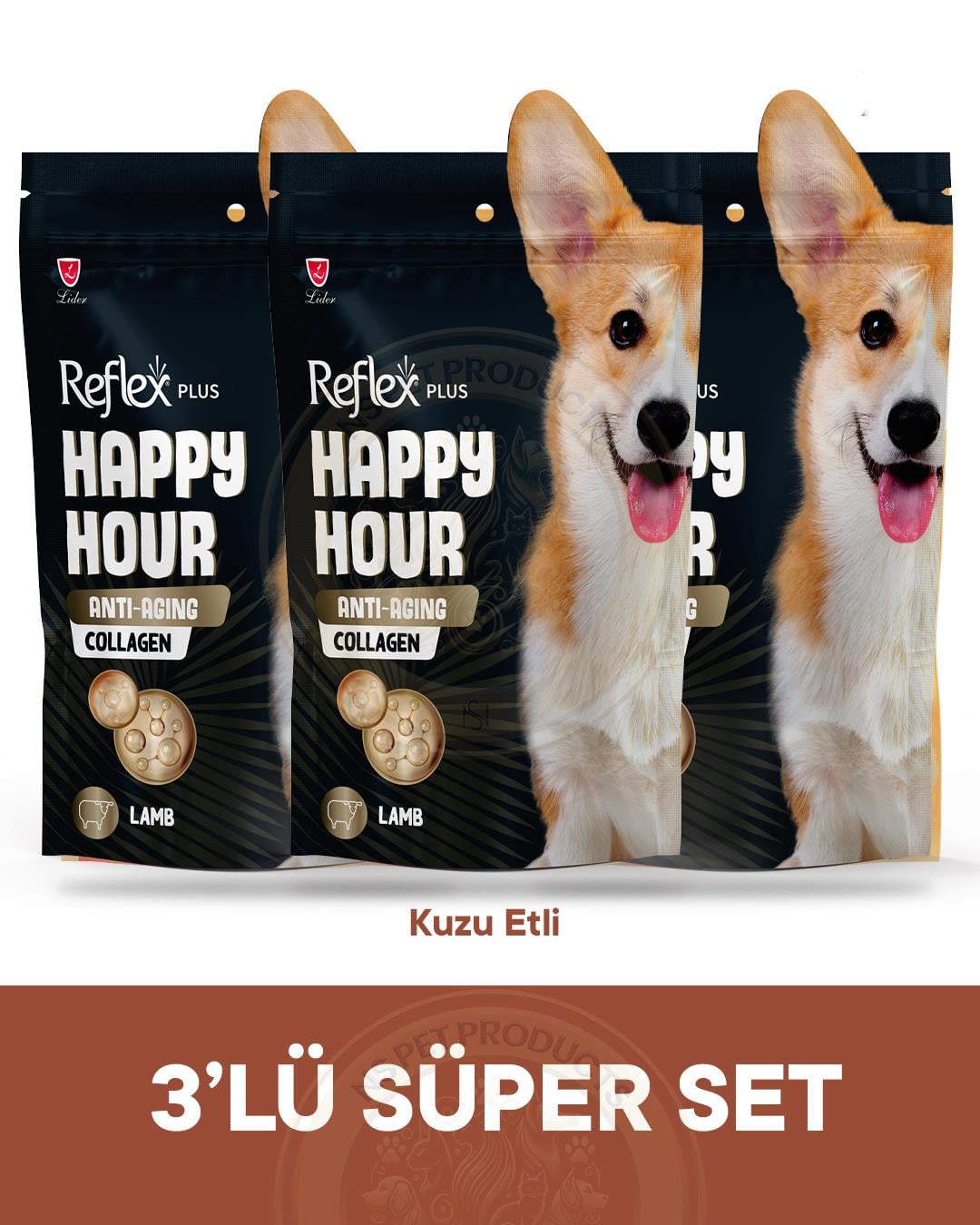 Reflex Happy Hour Anti-Aging Collagen Köpek Ödül Maması 3lü Fırsat 3x60gr