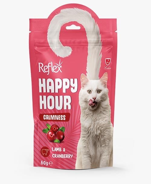 Reflex Happy Hour Calmness Kuzu Eti & Kızılcık Sakinleşmeyi Destekleyici 3lü paket 3x60gr