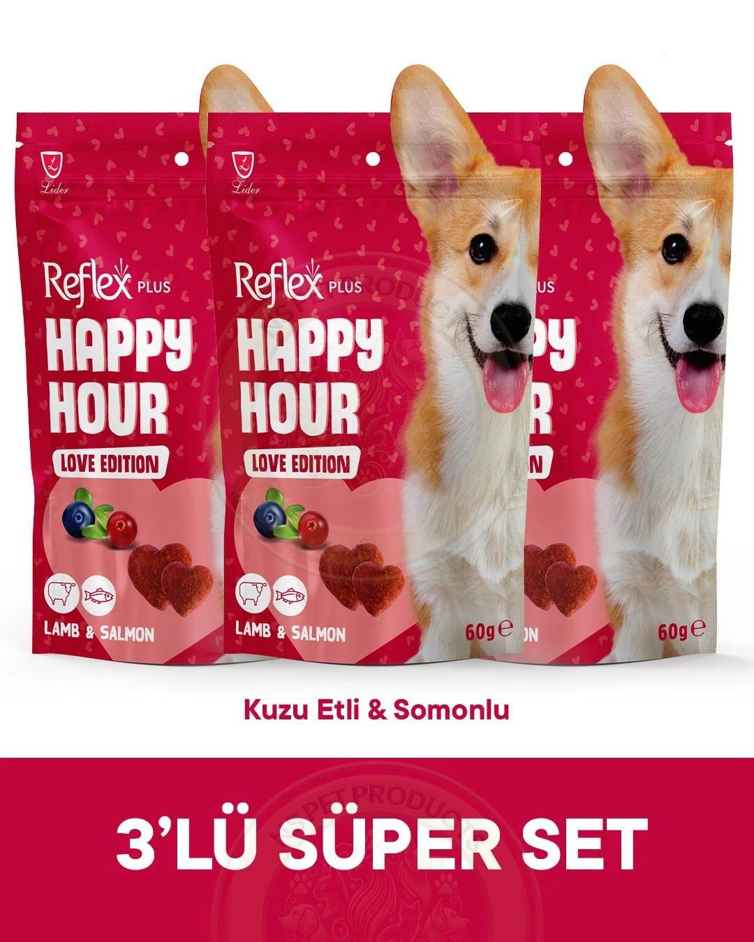 Reflex Happy Hour Love Edition Köpek Ödül Maması 3lü Fırsat 3x60gr
