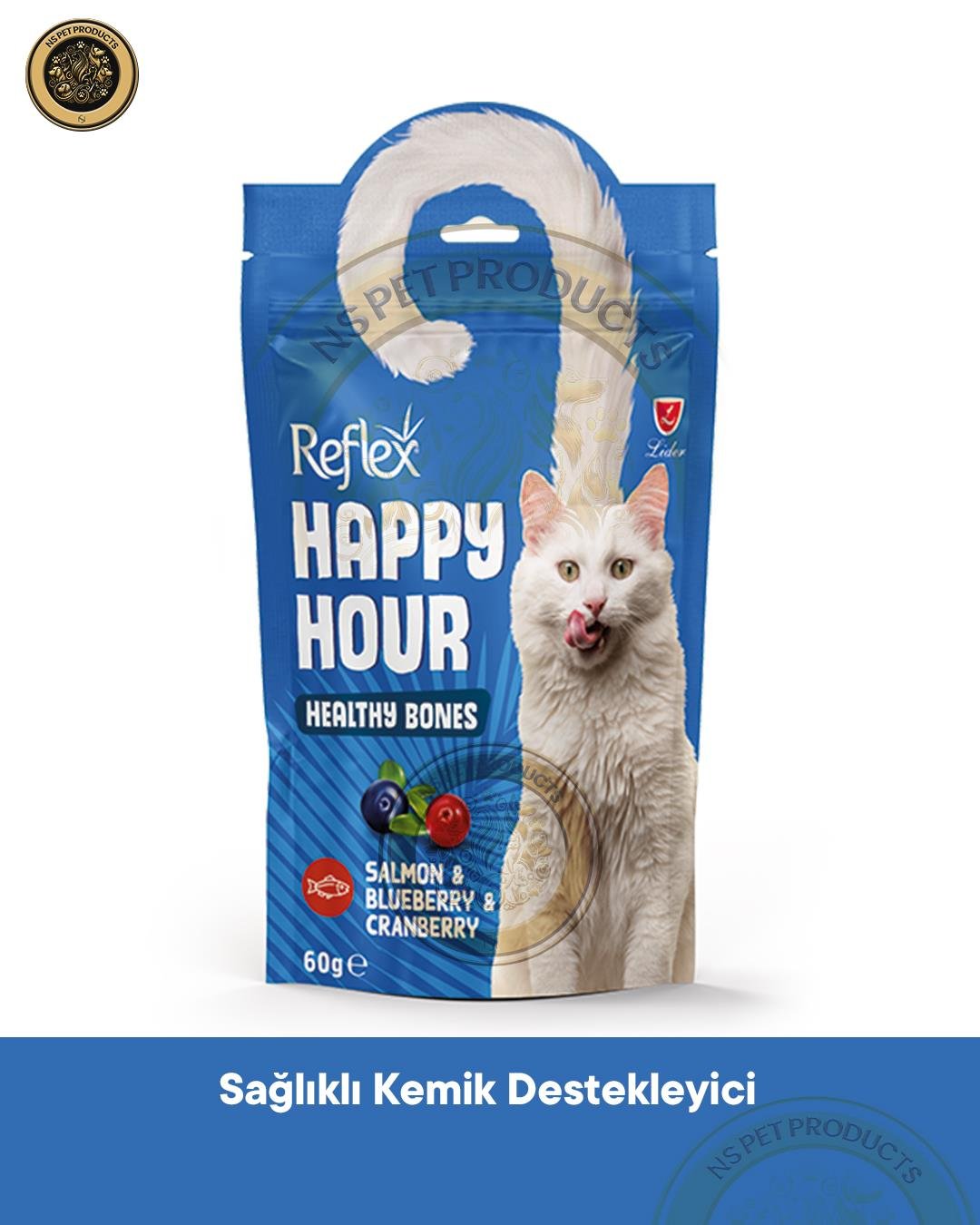 Reflex Happy Hour Sağlıklı Kemikler İçin Destekleyici Kedi Ödül Maması 60 gram