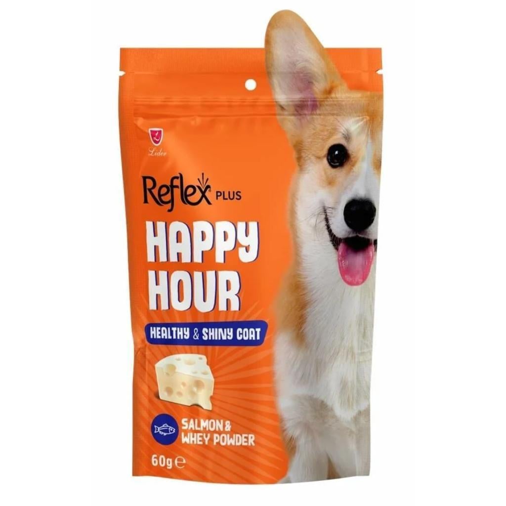 Reflex Happy Hour Sağlıklı ve Parlak Tüyler İçin Destekleyici Köpek Ödül Maması 60 gram