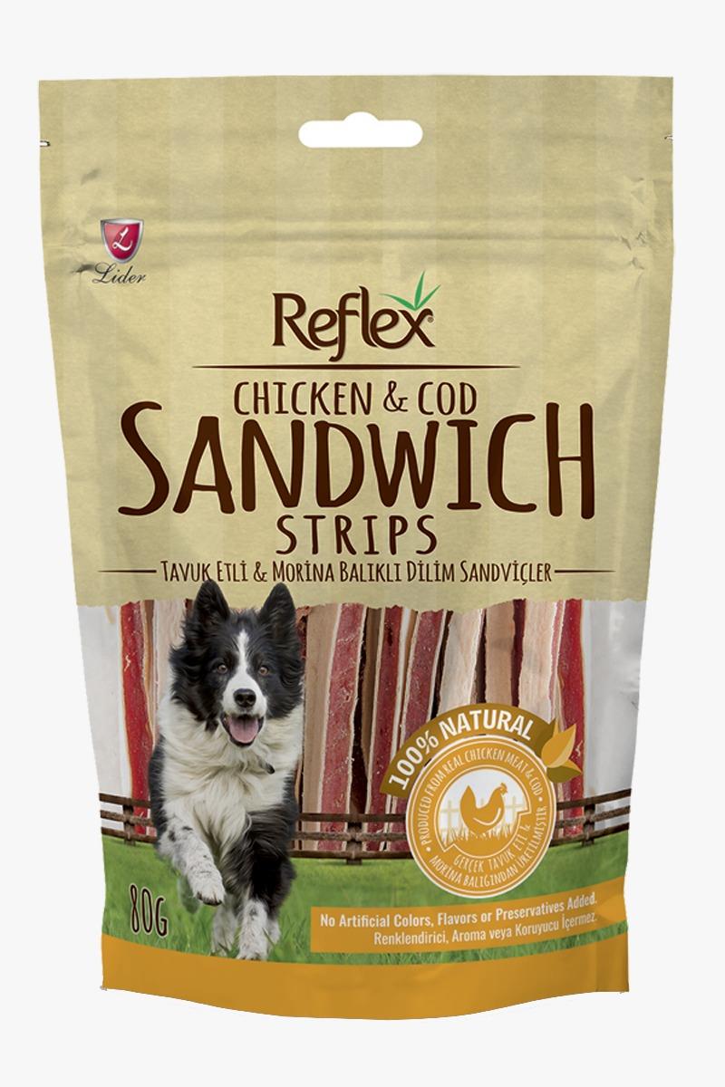 Reflex Köpek Ödül Maması 2 Lezzet 2x150gr (Strıps-Cubes)