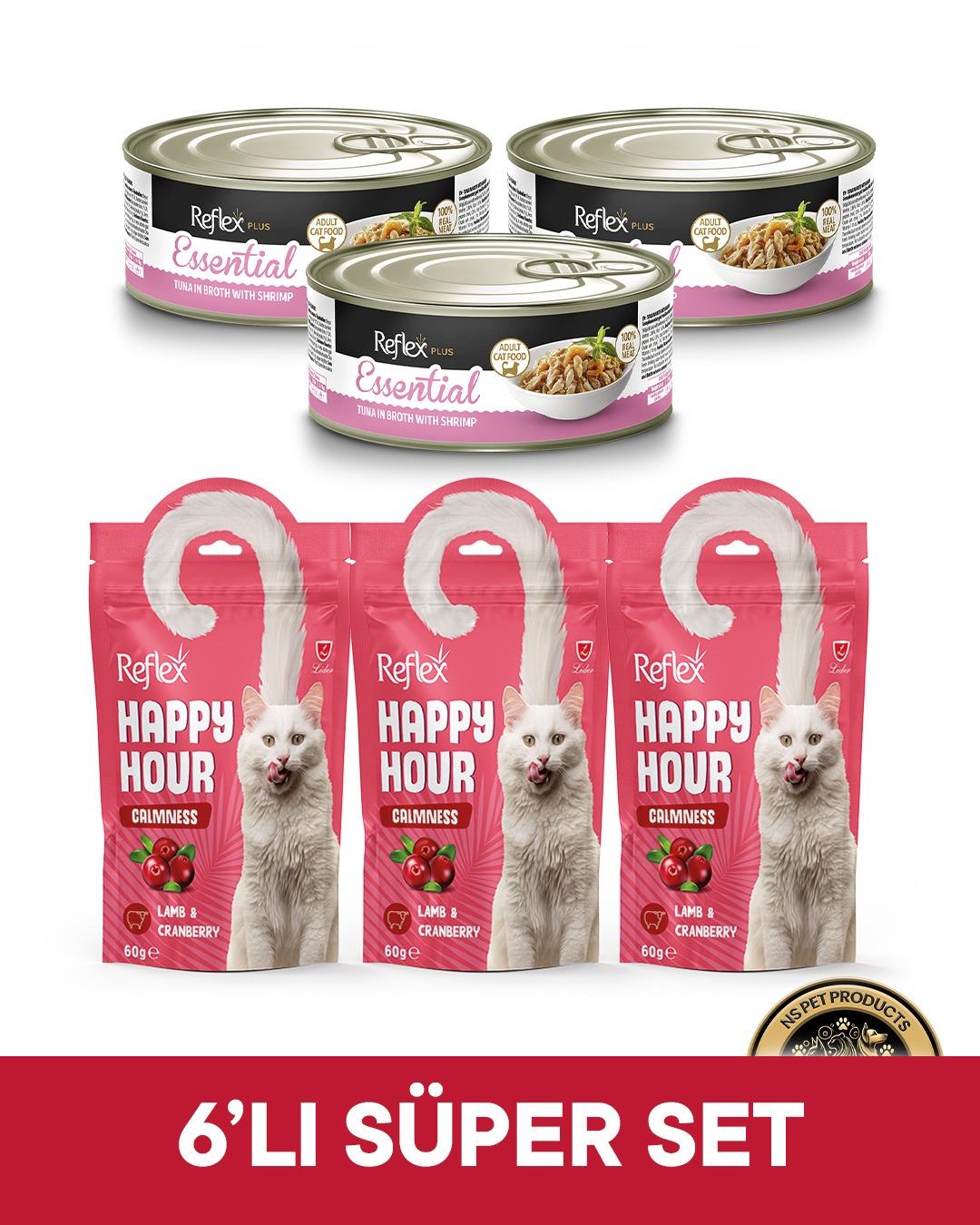 Reflex Plus Essential-Happy Hour Kedi Maması 6'lı Süper Set - 3