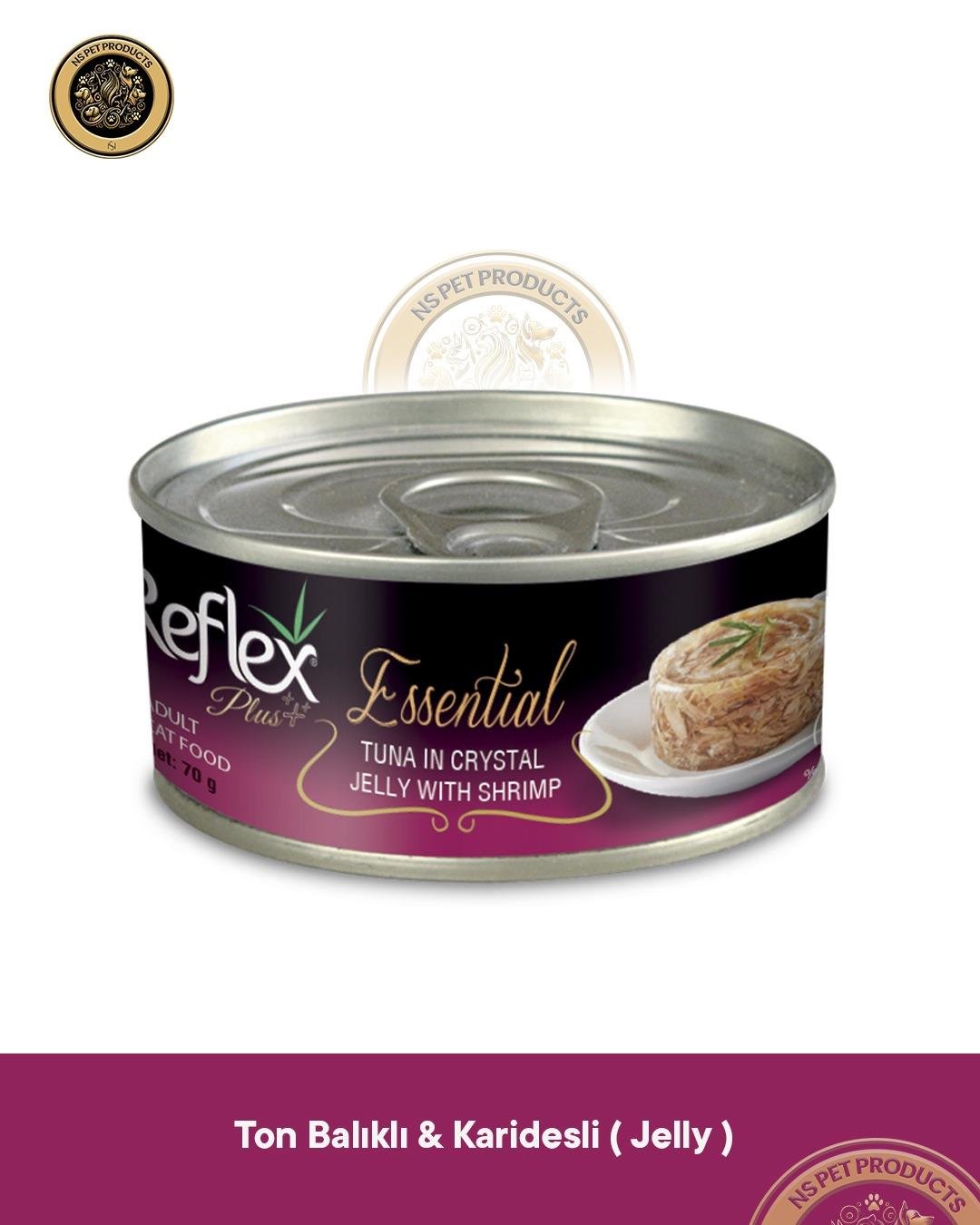 Reflex Plus Essential Kedi Jöle İçinde Ton Balıklı-Karidesli - 6x70gr