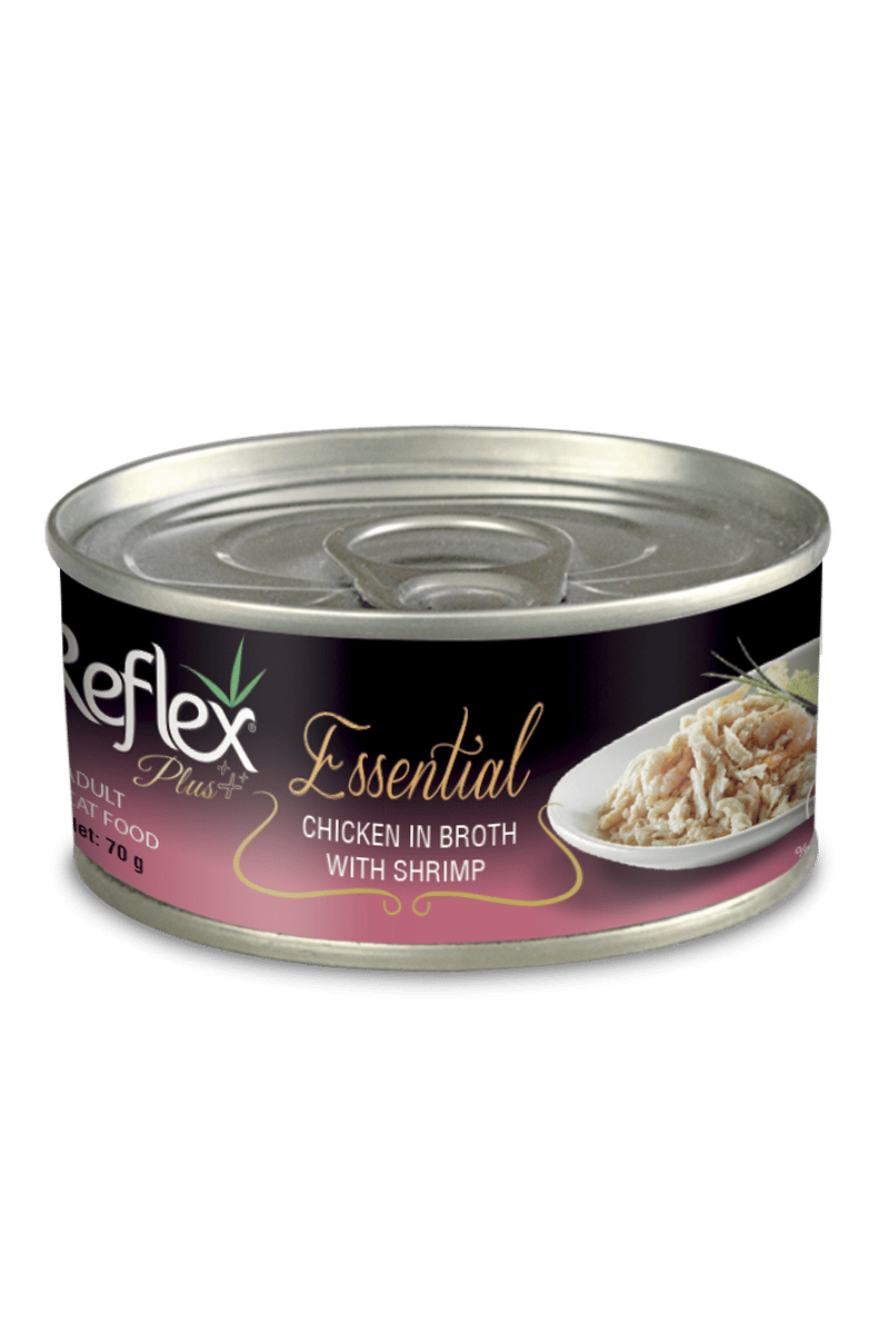 Reflex Plus Essential Kedi Karides&Tavuk 6X70gr 