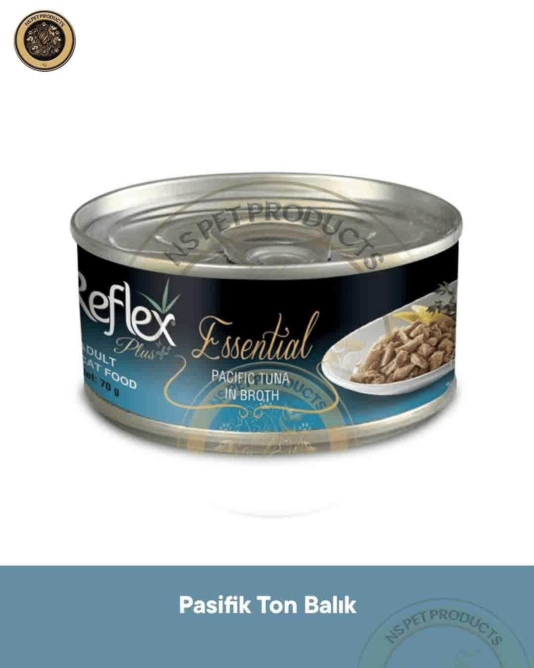 Reflex Plus Essential Ton Balık-Karides & Pasifik Ton Balık Kedi Maması Seti 2x70 gram