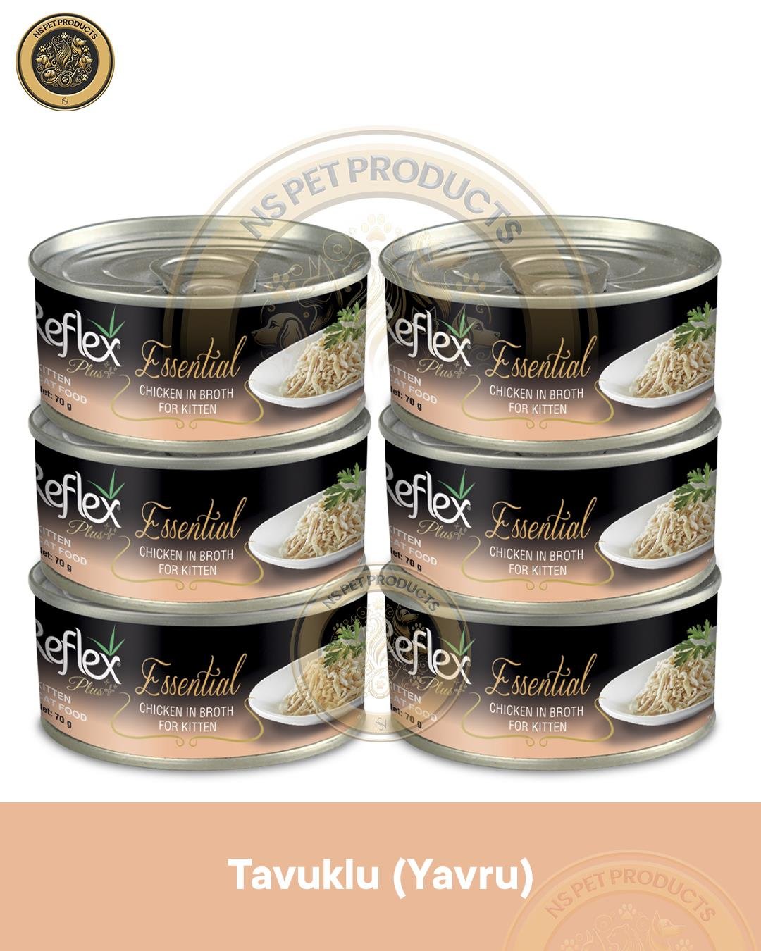 Reflex Plus Essential Yavru Kedi Tavuklu 6X70gr