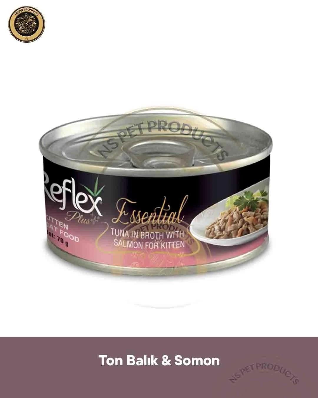Reflex Plus Essential Yavru Kedi Ton Balıklı Somonlu - 12x70gr