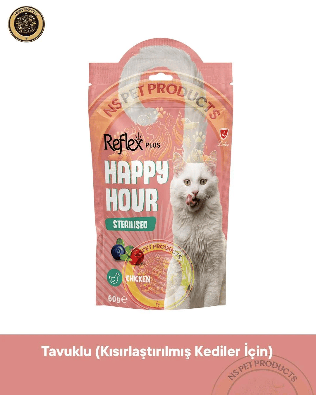 Reflex Plus Happy Hour 8'li Kedi Maması Mega Set 8 / 8x60gr