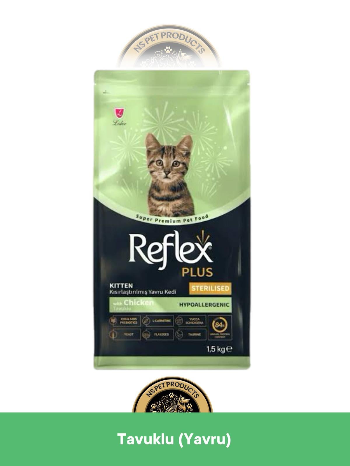 Reflex Plus Hypoallergenic Kısırlaştırılmış Tavuklu Yavru Kedi Maması 1.5 kg