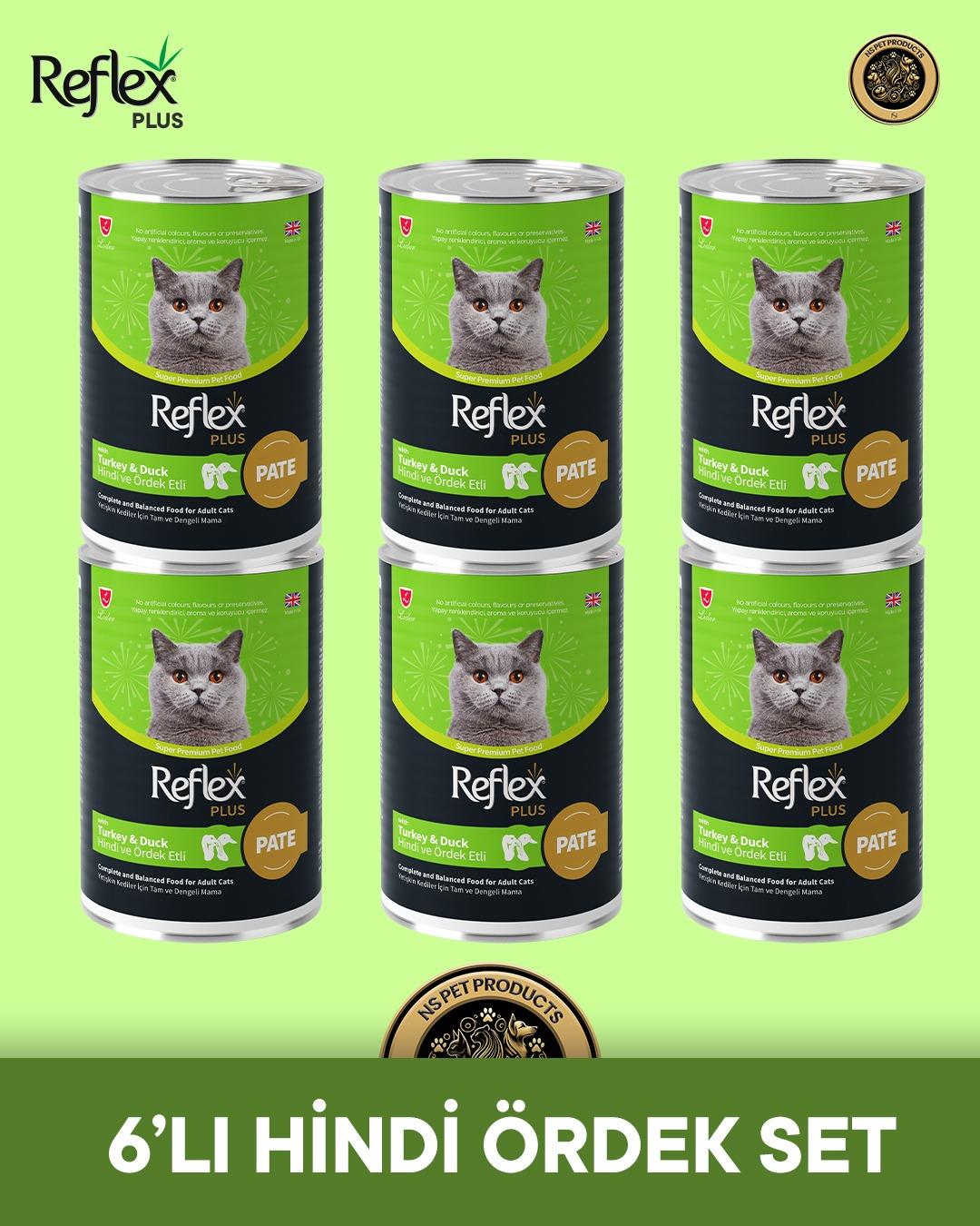 Reflex Plus Kedi Maması 6'lı Hindi Ördek Set