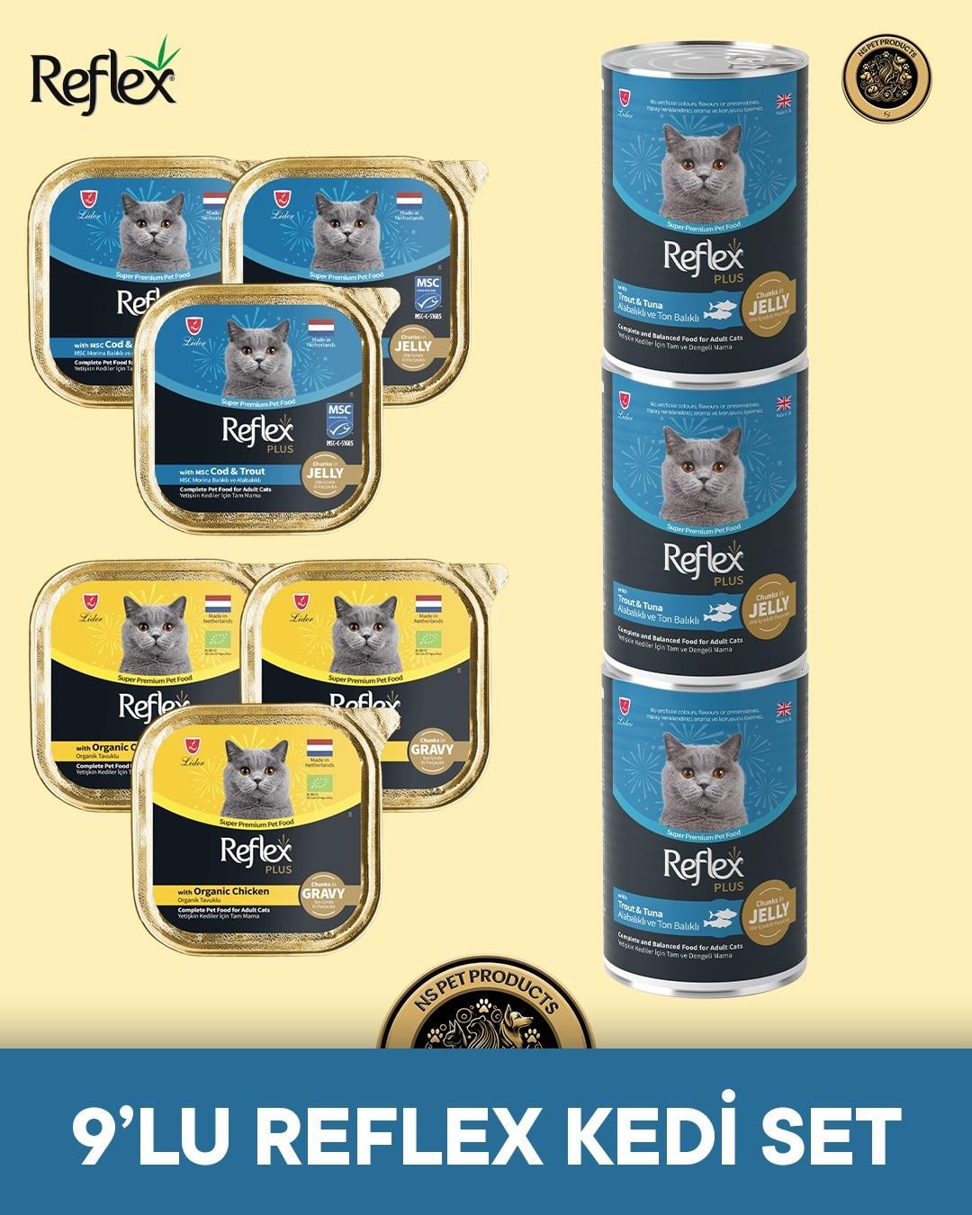 Reflex Plus Kedi Maması 9'lu Reflex Kedi Set