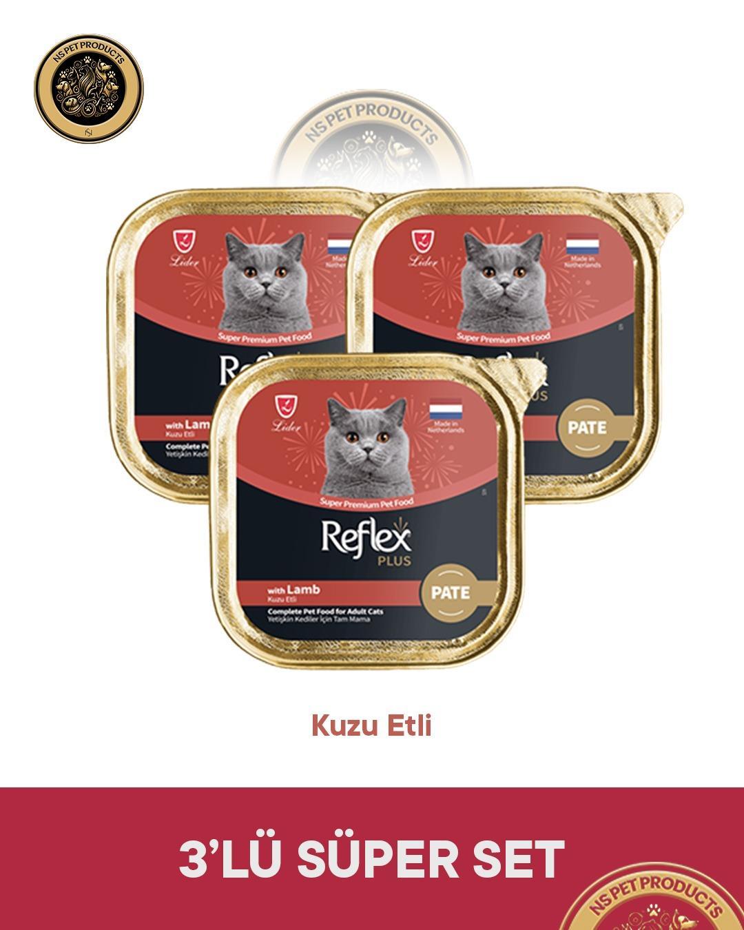 Reflex Plus Pate Kuzu Etli Kedi Maması