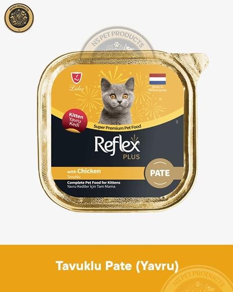 Reflex Plus Pate Tavuklu Yavru Kedi Maması – 6 × 85 g