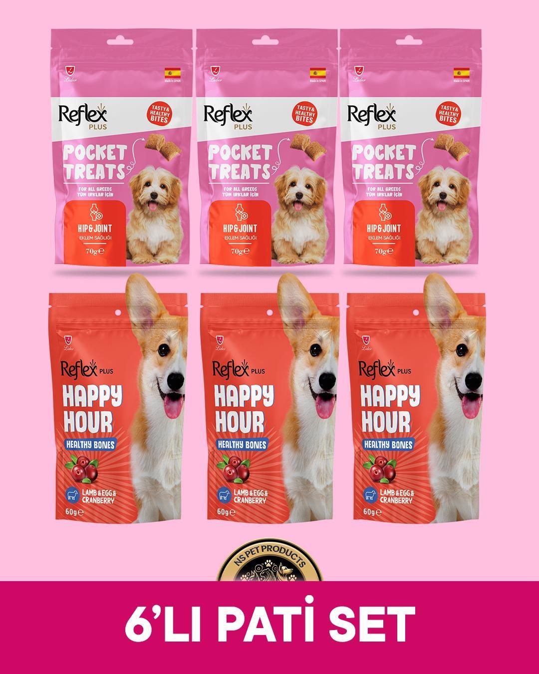 Reflex Plus Pocket Treats-Happy Hour Köpek Maması 6'lı Pati Set - 1