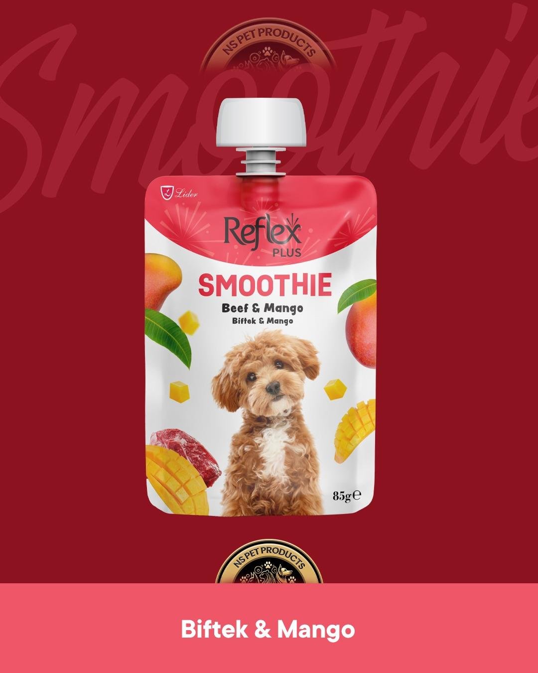 Reflex Plus Smoothie Biftek & Mango Köpek Ödül Maması 85 gr