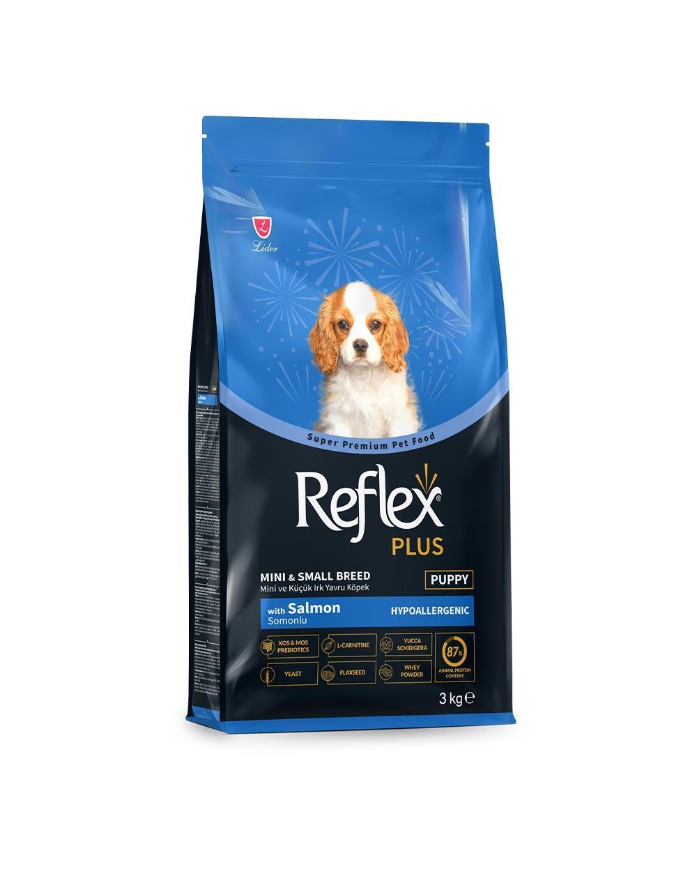 Reflex Plus Somonlu Mini ve Küçük Irk Yavru Köpek Maması 3Kg 