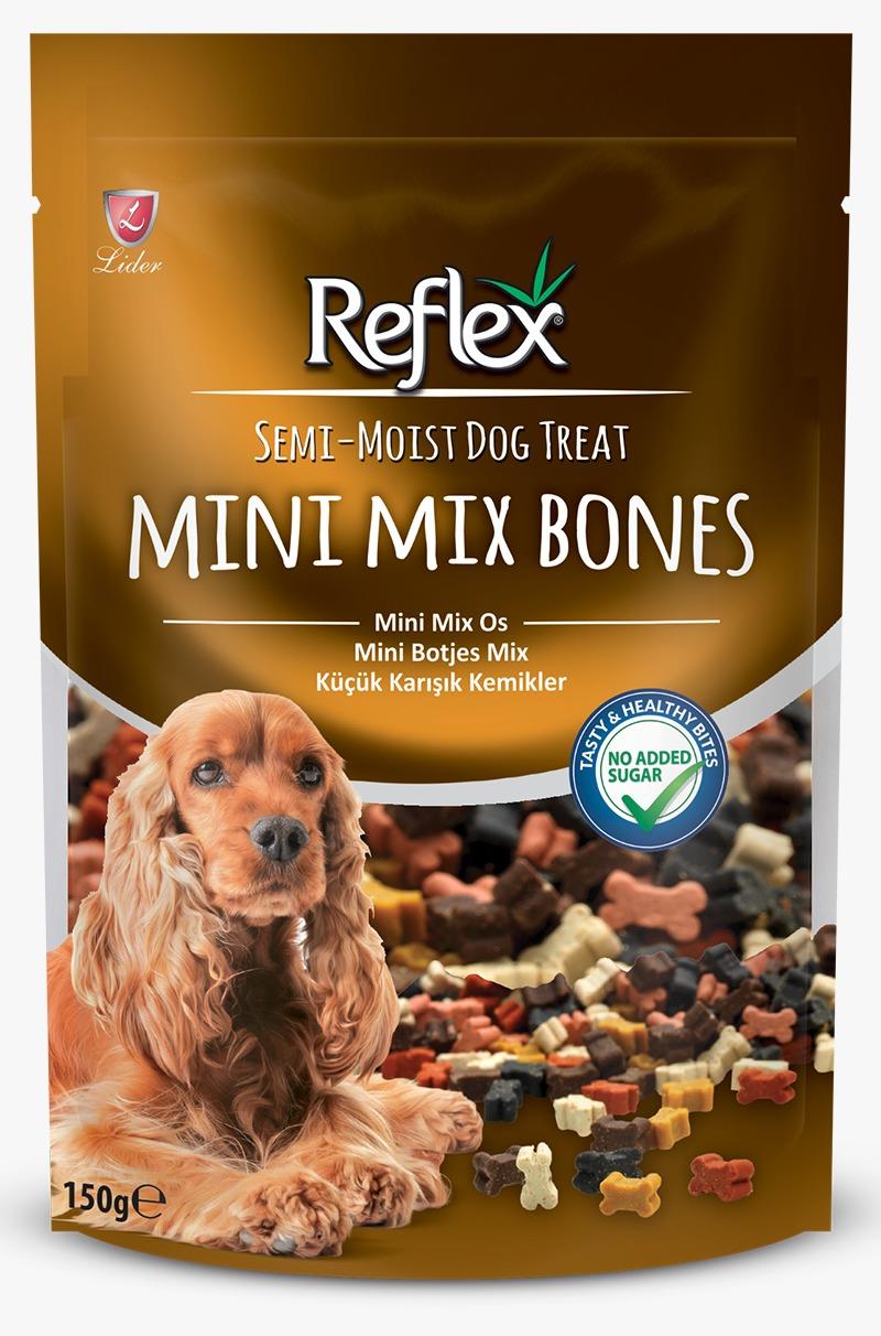 Reflex SemiMoist Köpek Ödül Maması 2 çeşit 2x150gr (Lamb,rice hearts-Mini mix bones)  