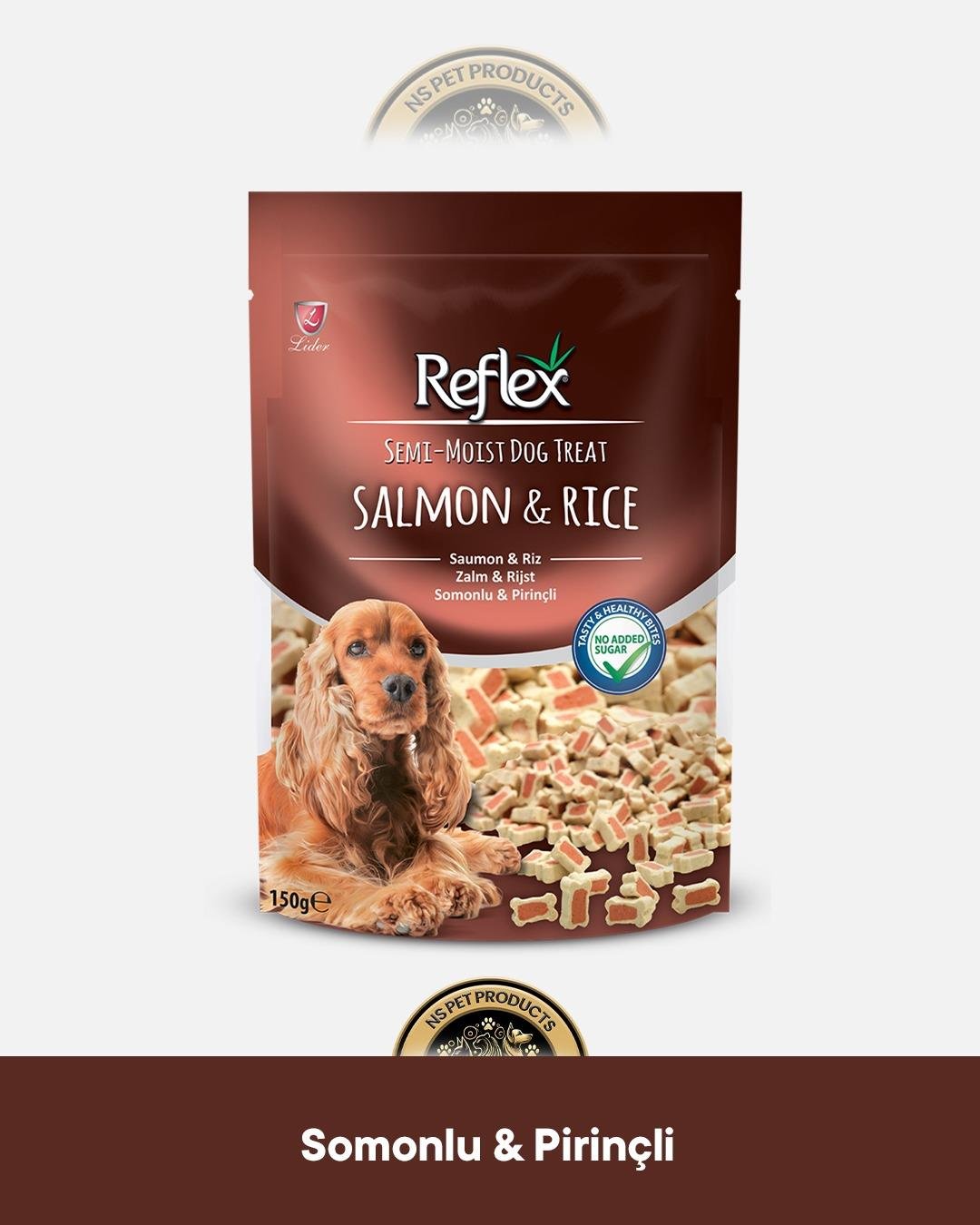 Semi-Moist Mix Bones & Somon Pirinç Köpek Ödül Maması Seti 2x150 gram