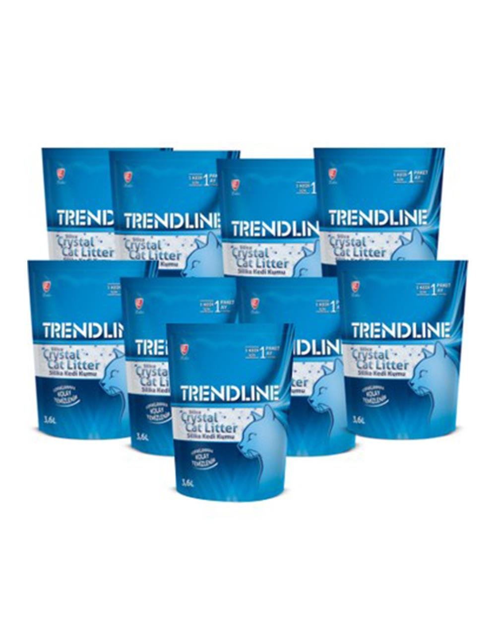 Trendline Silika Kristal Kedi Kumu 3,6L x 9 adet