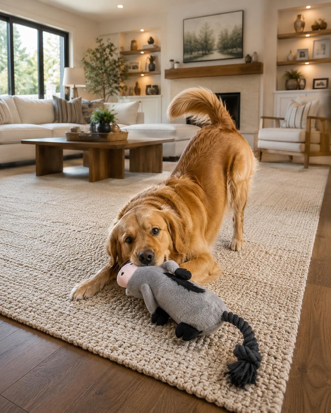 Ultrasonik Eşek Peluş Köpek Oyuncağı 38,5x12x5x6 cm