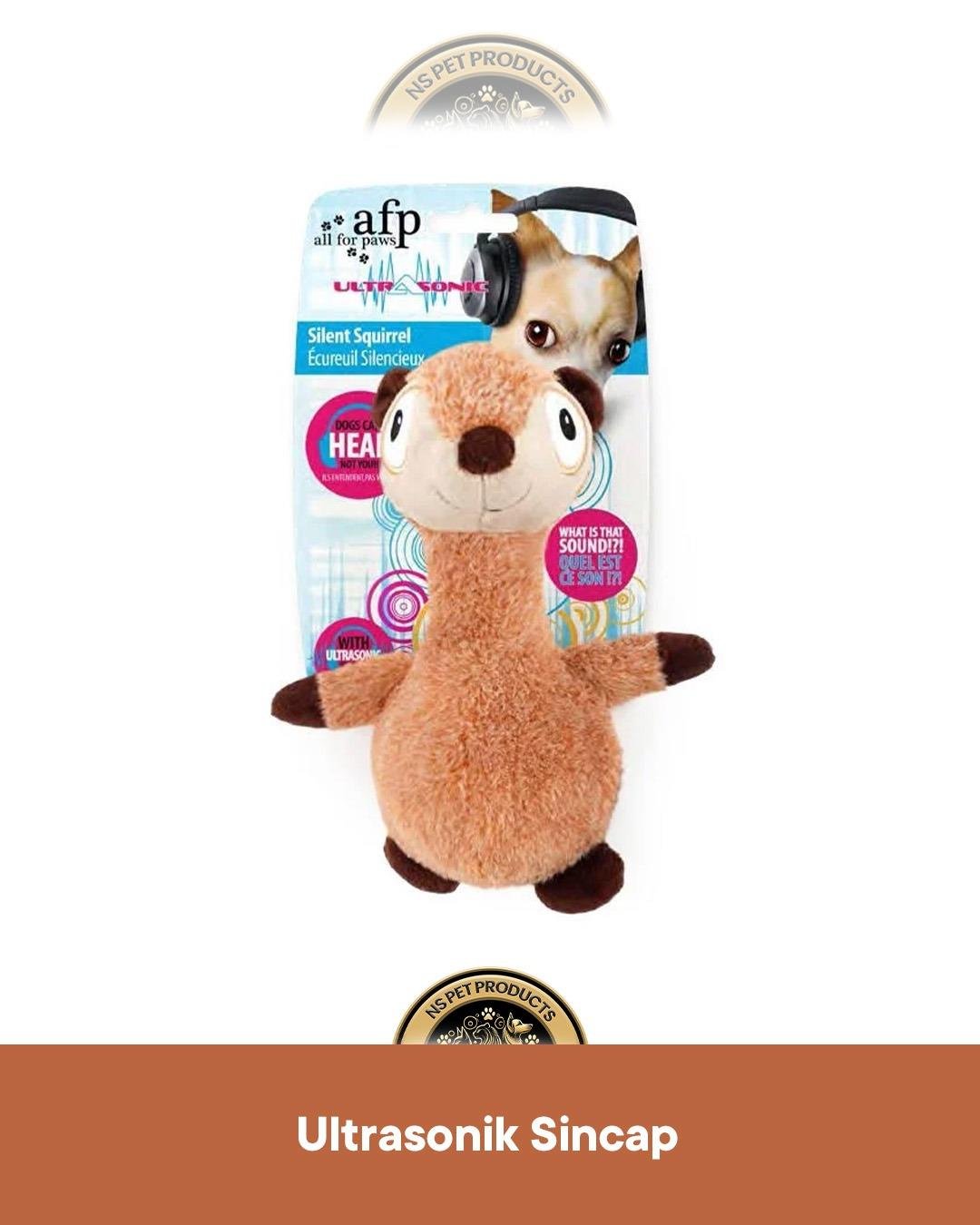 Ultrasonik Sincap Peluş Köpek Oyuncağı 22x16,7x9 cm