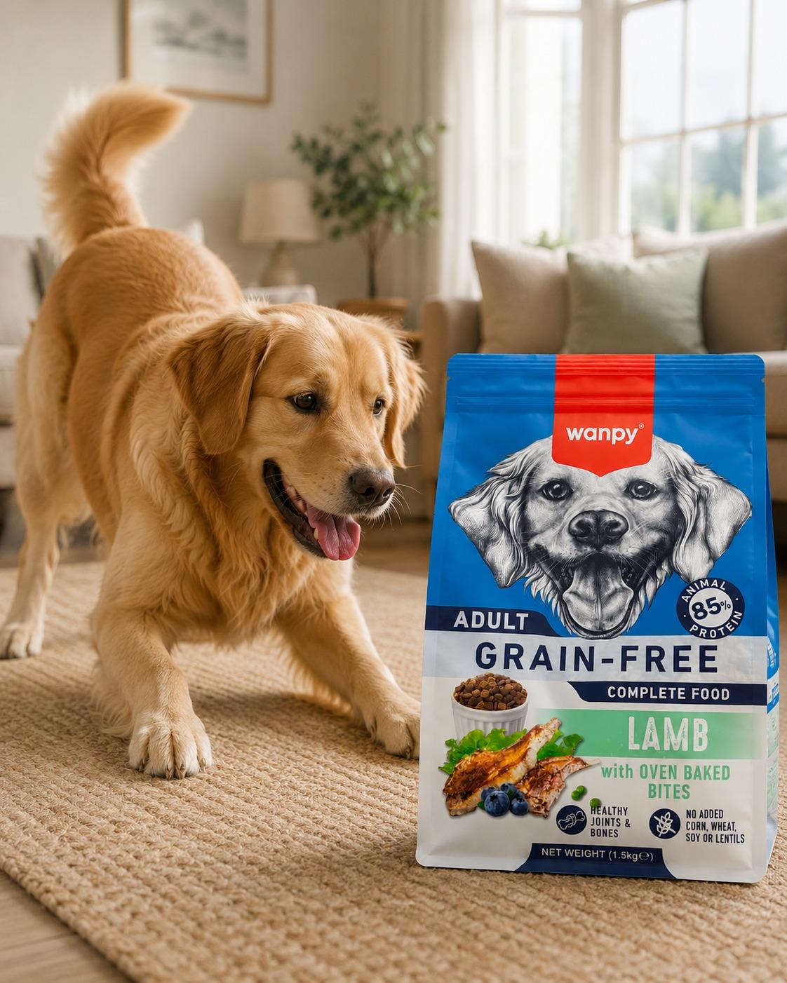 Wanpy Adult Grain-Free Kuzulu Yetişkin Köpek Maması 1.5 kg Tahılsız