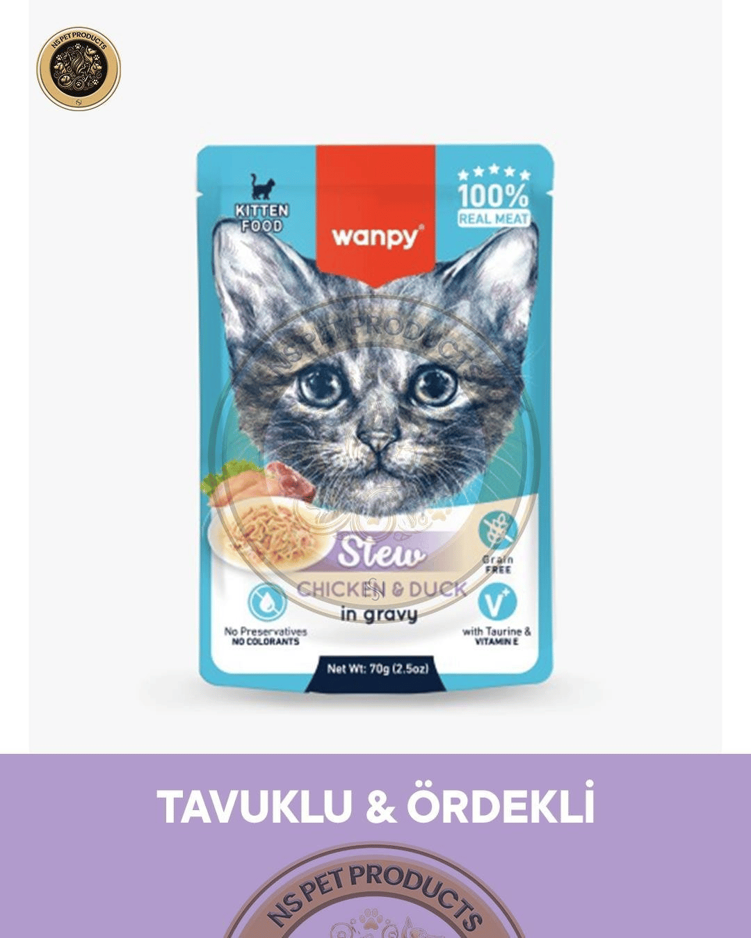 Wanpy Gerçek Tavuk - Ördek Fileto Jerky Strips Yumuşak 80 gr & Lickable Cream Tavuk - Somon 10x16 gr & Kedi Çimi ve Tavuklu 20 gr & Tavuk Çorba - Ördek Çorba 50 gr & Pouch Tavuk - Tavuk Ördek - Ton Balık Yaş Kedi Maması 70 gr - Kedi Ödül Maması ve Konserv
