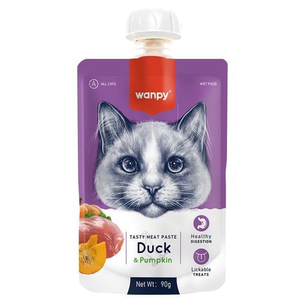 Wanpy Kedi Et Ezmesi 2 Çeşit 4lü Mix Paket 4x90gr