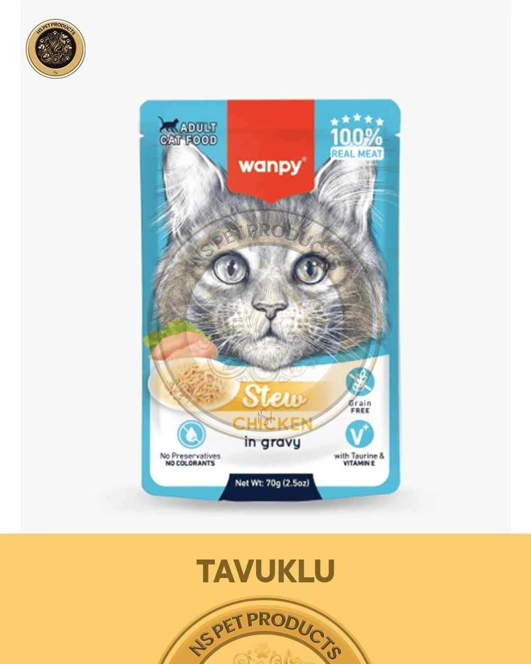 Wanpy Kedi Maması 3'lü Miyav Set