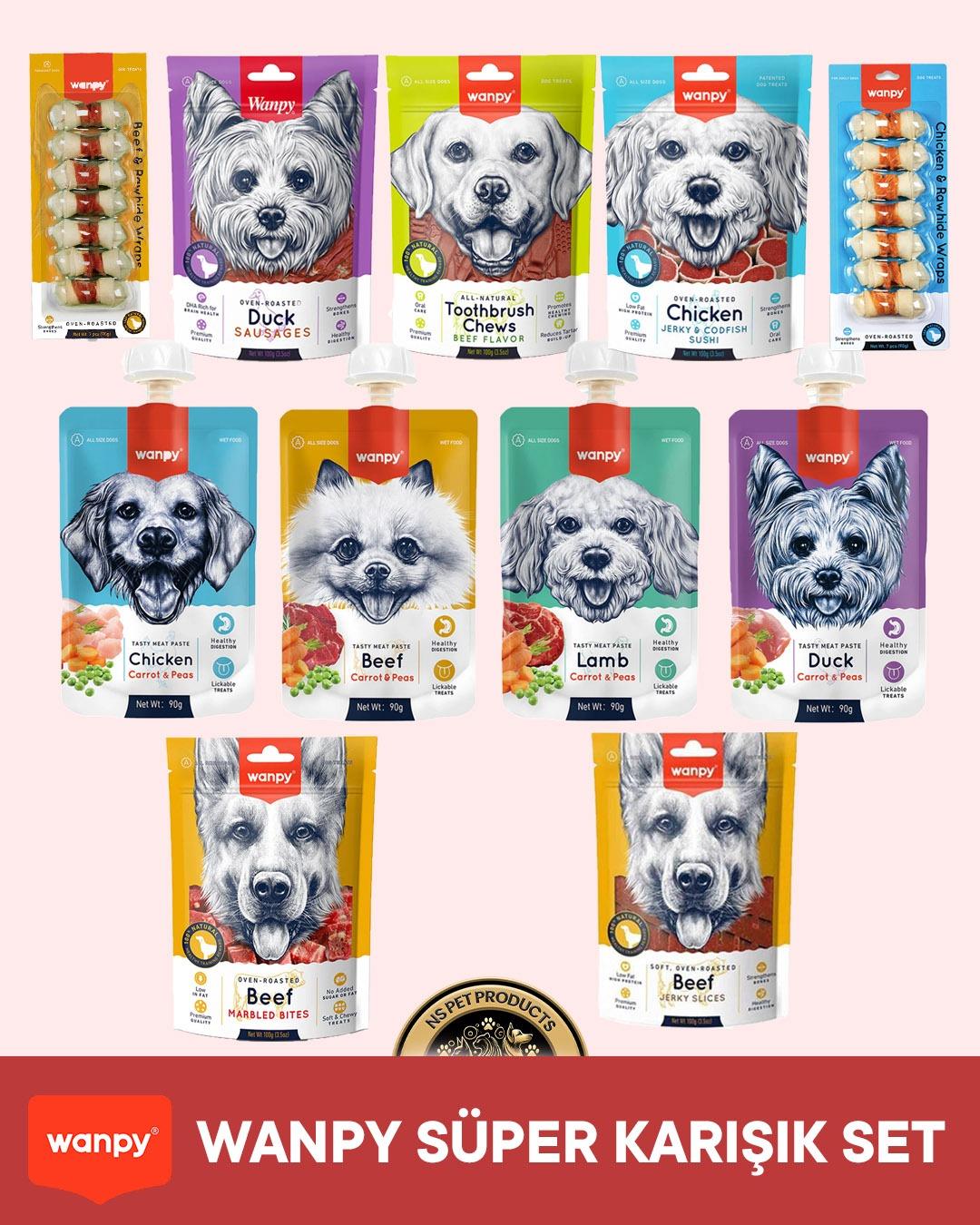 Wanpy Köpek Maması 11'li Süper Karışık Set
