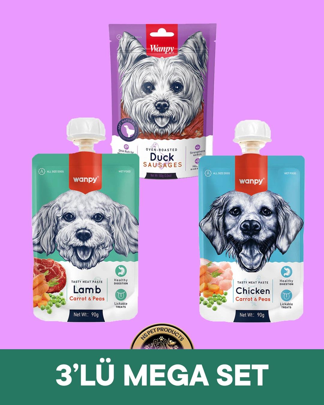 Wanpy Köpek Maması 3'lü Mega Set  - 1