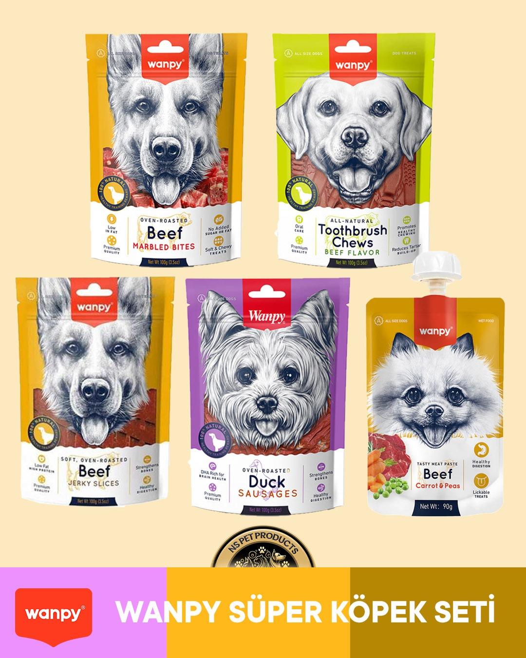 Wanpy Köpek Maması 5'li Süper Köpek Set