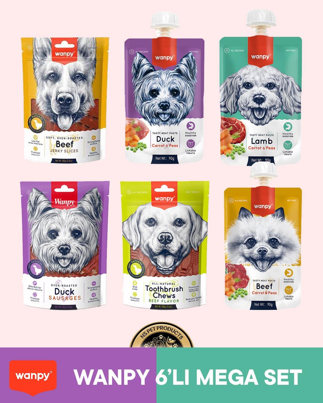 Wanpy Köpek Maması 6'lı Wanpy Mega Set